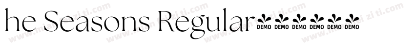 he Seasons Regular字体转换